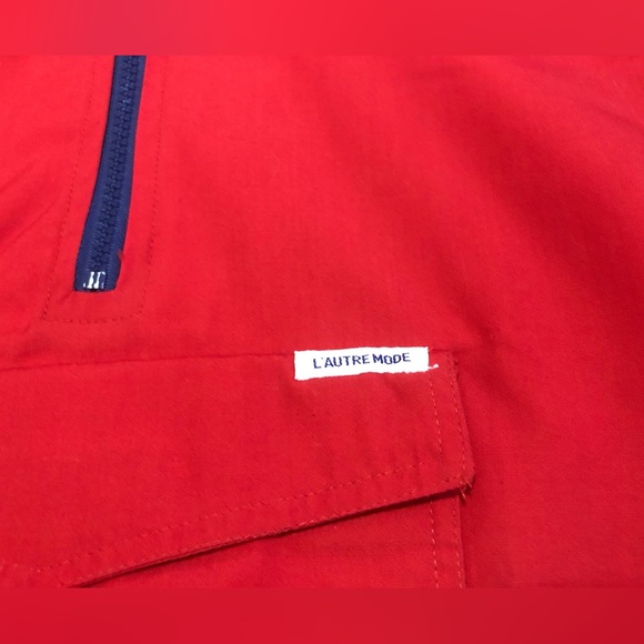 Super Rad Vintage L’AUTRE MODE Pullover Jacket with Large Front Pocket - Picture 6 of 10